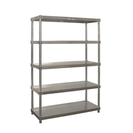 PRAIRIE VIEW INDUSTRIES N247260-5 Complete 5 Tier Shelving Units- 72 x 24 x 60 in. A247260-5
